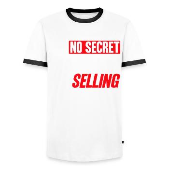 Immobilienmakler Haus Verkaufen Immobilienverkauf - Männer Kontrast-T-Shirt - Weiß/Schwarz - Vorne - AI Model Female 172 light (172cm) & AI Model Male 178 dark (178cm)