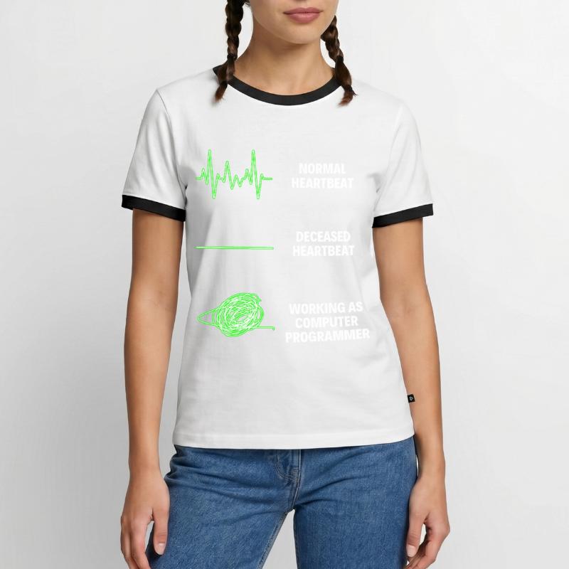 Programmeur informatique Programmeur informatique Travailleurs de la programmation informatique T-shirt contrasté Homme