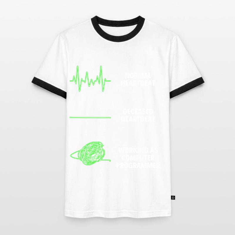 Programmeur informatique Programmeur informatique Travailleurs de la programmation informatique T-shirt contrasté Homme