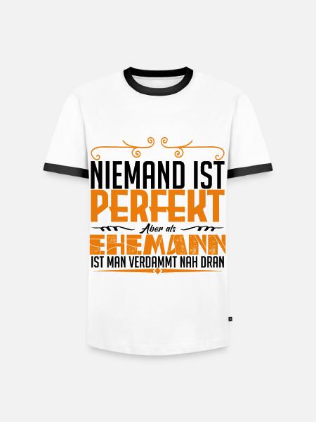 Dieser MANN - der coolste & beste Ehemann der Welt - Männer Kontrast-T-Shirt - Weiß/Schwarz