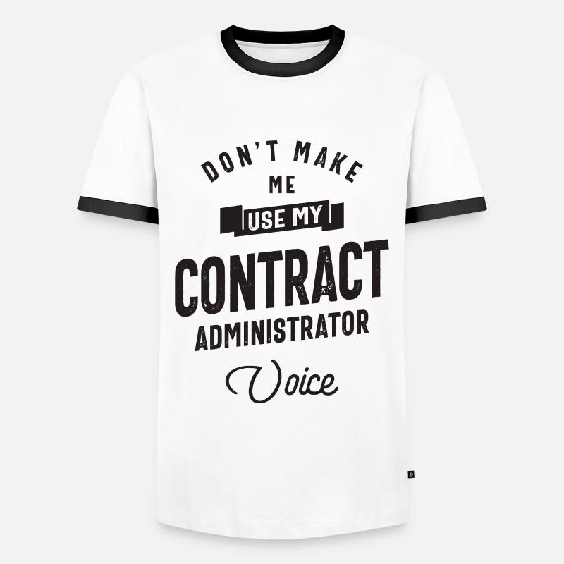 Vertragssachbearbeiter Beruf - Männer Kontrast-T-Shirt - Weiß/Schwarz