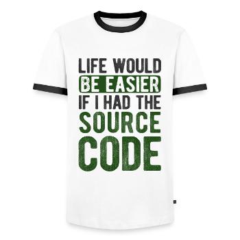 Software Ingenieur Informatiker Programmierer - Männer Kontrast-T-Shirt - Weiß/Schwarz - Vorne - AI Model Female 172 light (172cm) & AI Model Male 178 dark (178cm)