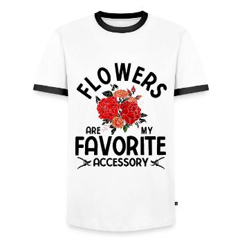 Landschaftsgärtner Hobbygärtner Gärtner - Männer Kontrast-T-Shirt - Weiß/Schwarz - Vorne - AI Model Female 172 light (172cm) & AI Model Male 178 dark (178cm)