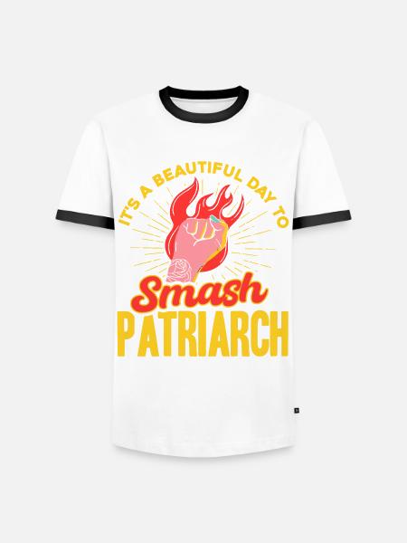 Gender equality Feminism Rec - Men's Ringer Shirt - white/black