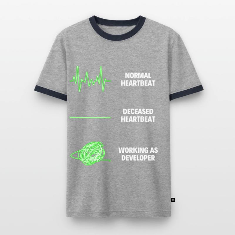 Developer Software Developer Programming Jobs Men's Ringer Shirt