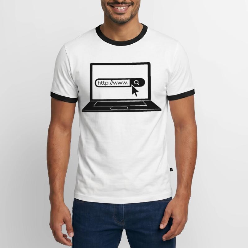 Web Developer Web Development Men's Ringer Shirt