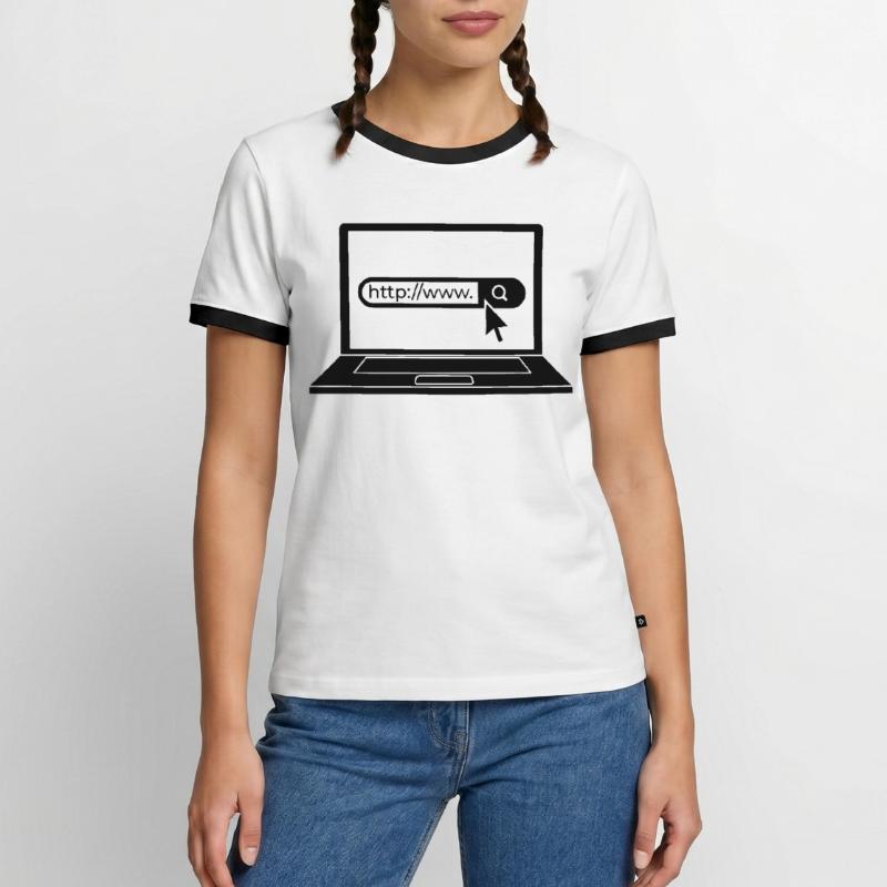 Web Developer Web Development Men's Ringer Shirt