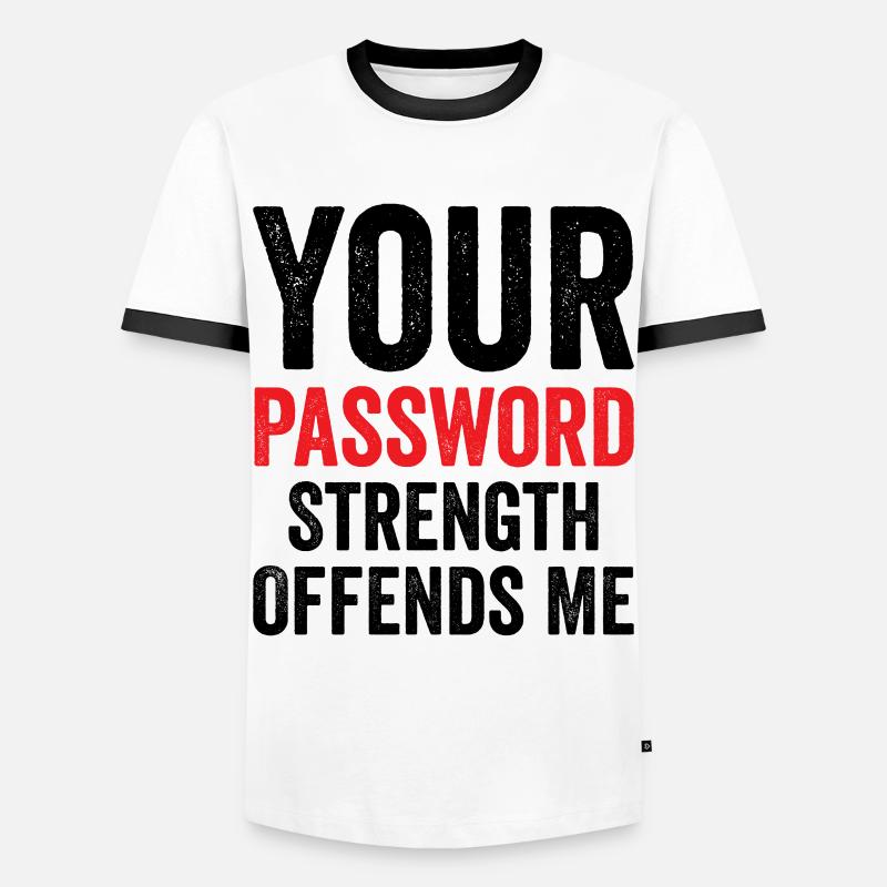 Cybersecurity Computer Security Cybersecurity - Men's Ringer Shirt - white/black