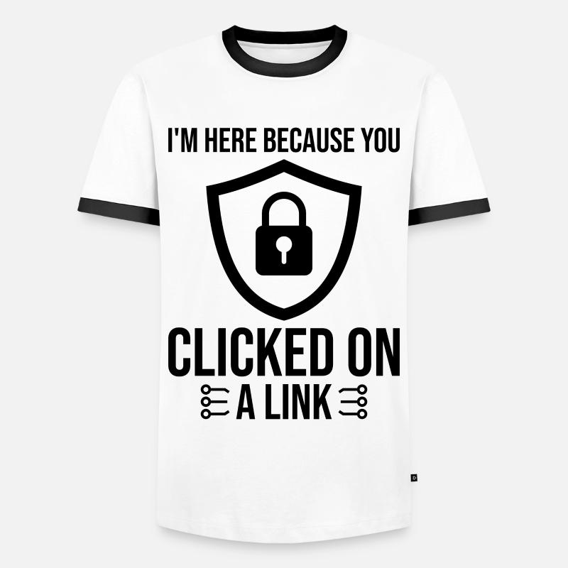 Cybersecurity Computer Security Cybersecurity - Men's Ringer Shirt - white/black