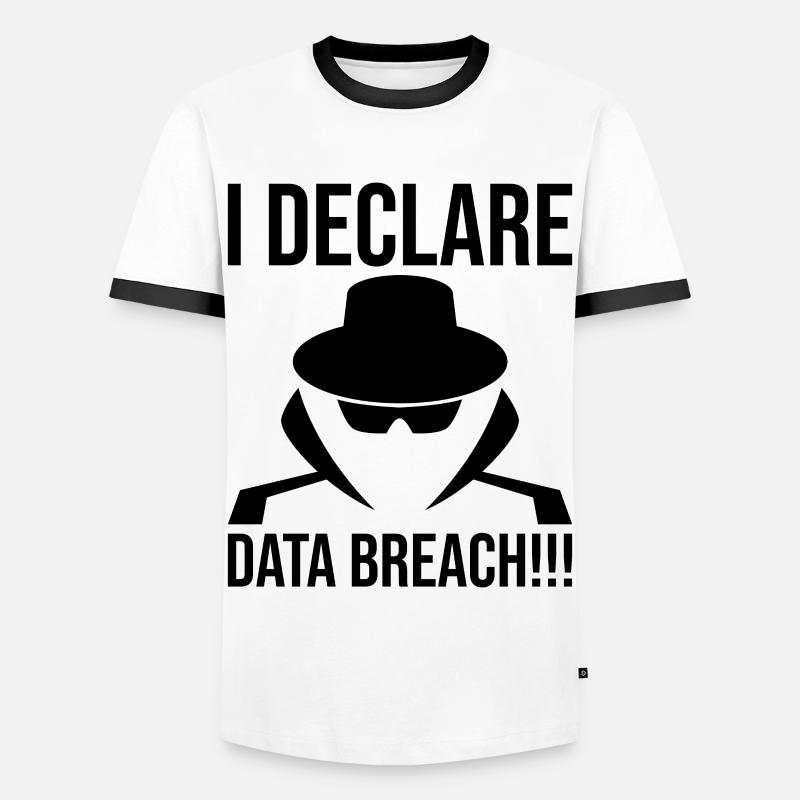 Cybersecurity Computer Security Cybersecurity - Men's Ringer Shirt - white/black