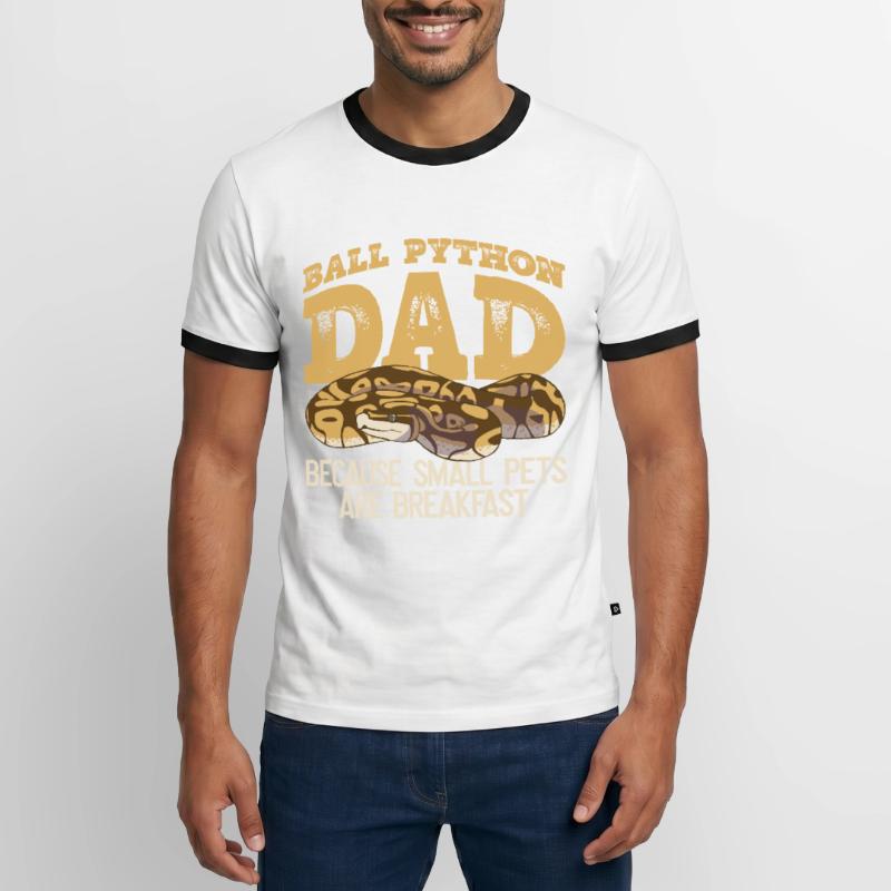 Boule de banane Python Papa Königspython Besitzer T-shirt contrasté Homme