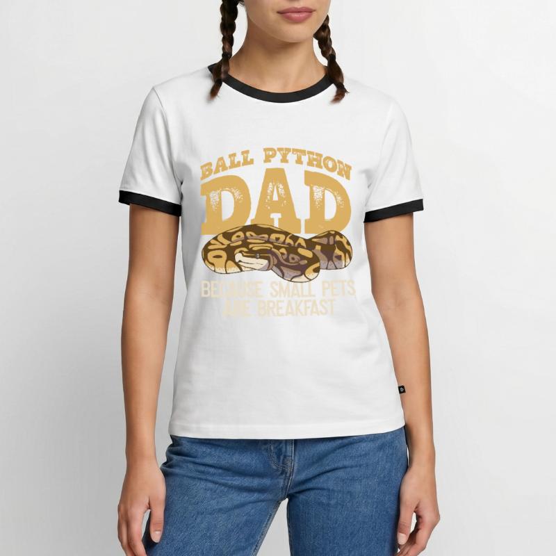 Boule de banane Python Papa Königspython Besitzer T-shirt contrasté Homme