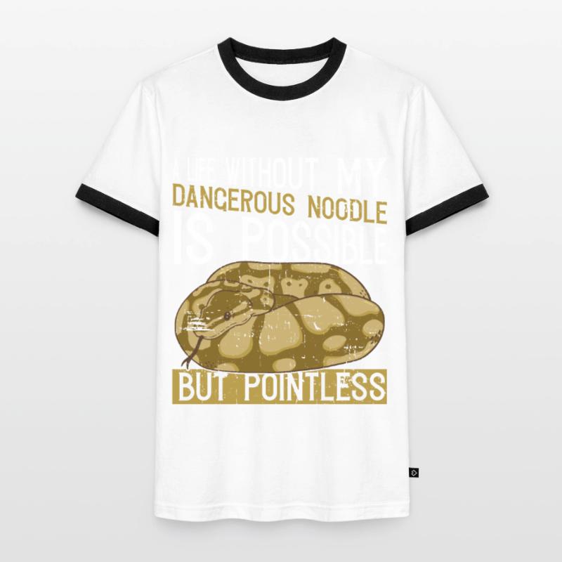 Banana Ballpython Königspython Men's Ringer Shirt
