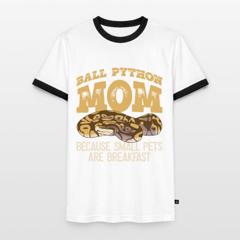 Ballpython Mutter Banana Königspython Men's Ringer Shirt