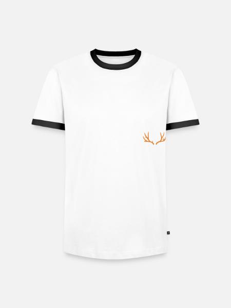 Jäger Jagt.Hirsch Geschenkidee - Männer Kontrast-T-Shirt -