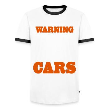 Mechaniker KFZ Auto Geschenkidee - Männer Kontrast-T-Shirt - Weiß/Schwarz - Vorne - AI Model Female 172 light (172cm) & AI Model Male 178 dark (178cm)