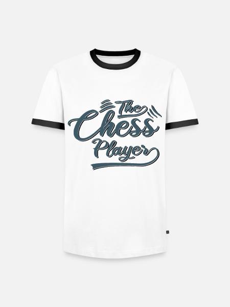 The chess player - Men's Ringer Shirt - white/black