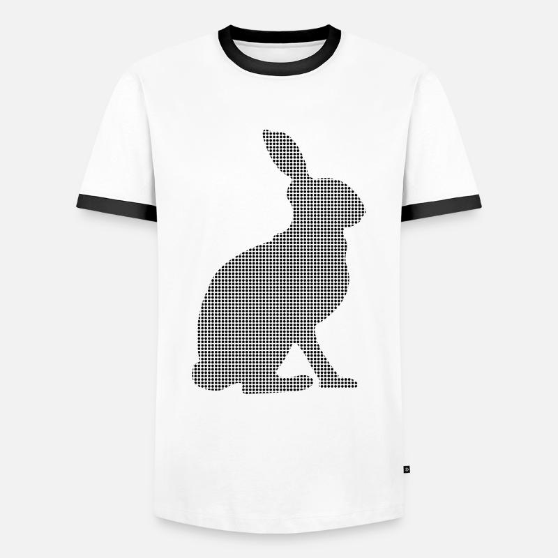 Hare - Men's Ringer Shirt - white/black