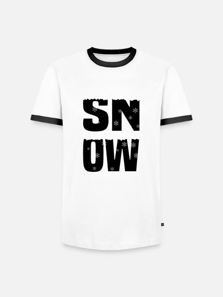 Snow Schnee - Men's Ringer Shirt - white/black