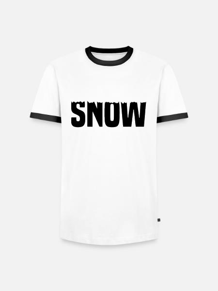 Snow Schnee - Men's Ringer Shirt - white/black