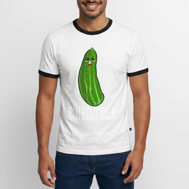 Concombre Concombre Concombre Concombre Concombre T-shirt contrasté Homme