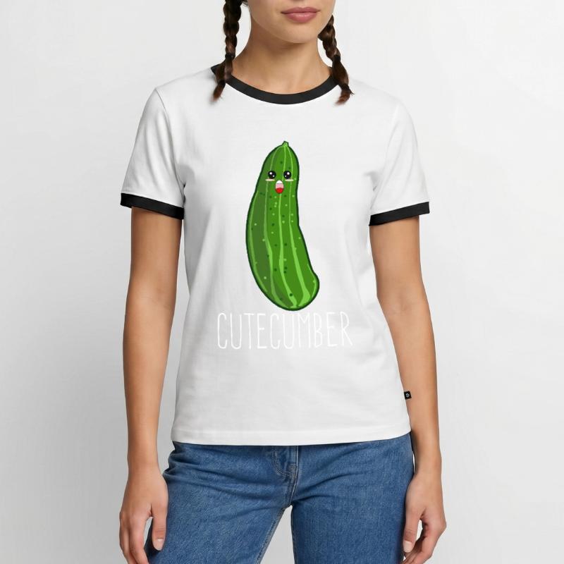 Concombre Concombre Concombre Concombre Concombre T-shirt contrasté Homme