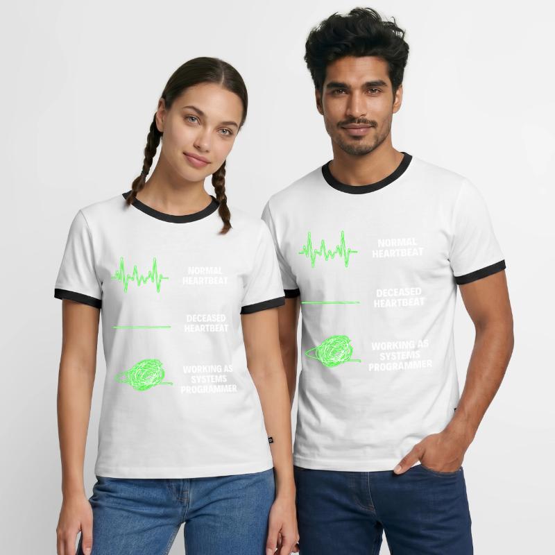 System Programmer Funny System Worker Programmers Männer Kontrast-T-Shirt