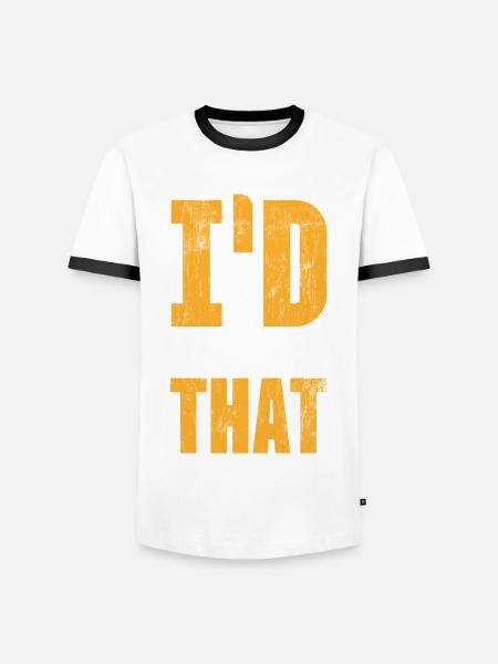 J’analyserais cela, les enquêteurs - T-shirt contrasté Homme - blanc/noir
