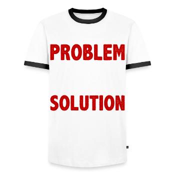 Knotting Knot Tying Problem Solution Hobby - Men's Ringer Shirt - white/black - Front - AI Model Female 172 light (172cm) & AI Model Male 178 dark (178cm)