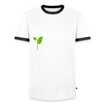 Veganer Jeder Biss Zählt Ich Liebe Tiere Go Vegan - Männer Kontrast-T-Shirt - Weiß/Schwarz - Vorne - AI Model Female 172 light (172cm) & AI Model Male 178 dark (178cm)