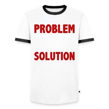 Doll Making Doll Skin Fabric Toy Problem Solution - Männer Kontrast-T-Shirt - Weiß/Schwarz - Vorne - AI Model Female 172 light (172cm) & AI Model Male 178 dark (178cm)