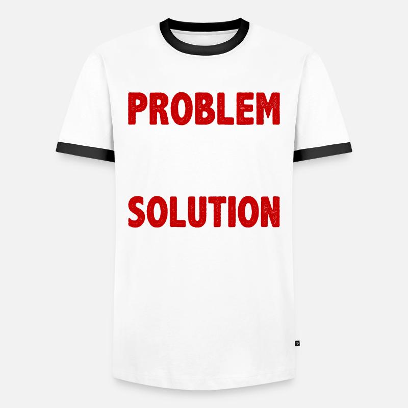 Picknicking Outing Problem Solution Hobby - Männer Kontrast-T-Shirt - Weiß/Schwarz