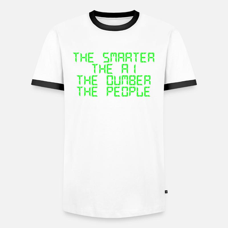 Admin Artifical Intelligence Programmer - Men's Ringer Shirt - white/black