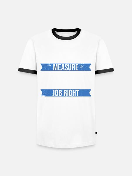 Teppich-installateur-design Für - Männer Kontrast-T-Shirt - Weiß/Schwarz