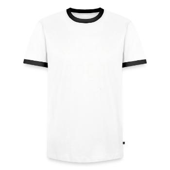 21st Birthday Man Original May Vintage 2002 - Men's Ringer Shirt - white/black - Front - AI Model Female 172 light (172cm) & AI Model Male 178 dark (178cm)