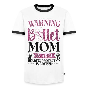 Ballet Dancer Dance Girl Ballerina - Männer Kontrast-T-Shirt - Weiß/Schwarz - Vorne - AI Model Female 172 light (172cm) & AI Model Male 178 dark (178cm)