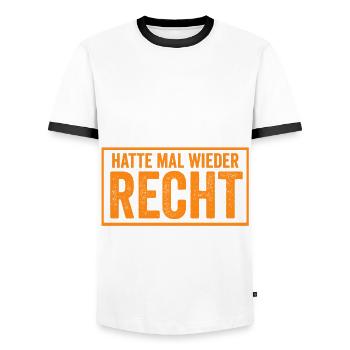 Vater Vatertag Papa - Männer Kontrast-T-Shirt - Weiß/Schwarz - Vorne - AI Model Female 172 light (172cm) & AI Model Male 178 dark (178cm)
