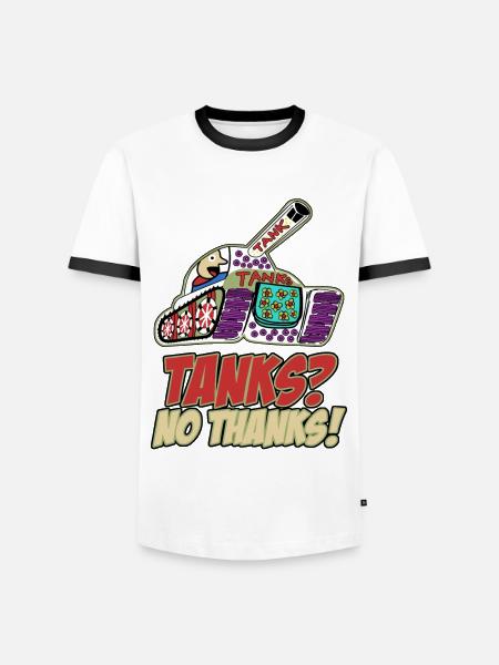 Frieden Pazifisten Friedenssymbol - Männer Kontrast-T-Shirt - Weiß/Schwarz