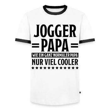 Jogger Laufen Lustiger Spruch Joggen Geschenk - Männer Kontrast-T-Shirt - Weiß/Schwarz - Vorne - AI Model Female 172 light (172cm) & AI Model Male 178 dark (178cm)