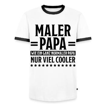 Maler Witz Spruch Meister Lackierer Maler Geschenk - Männer Kontrast-T-Shirt - Weiß/Schwarz - Vorne - AI Model Female 172 light (172cm) & AI Model Male 178 dark (178cm)