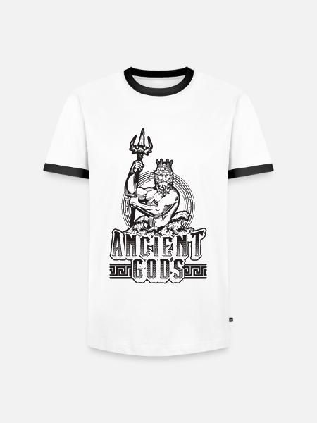 Gamle guder Mytologi Guder Græsk mytologi elsker - Herre kontrast-T-shirt - hvid/sort