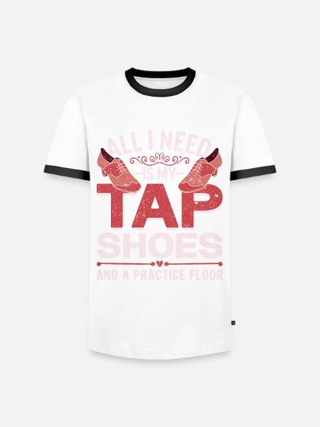 Stepptanz Stepptänzer Stepptänzerin Stepper - Männer Kontrast-T-Shirt - Weiß/Schwarz