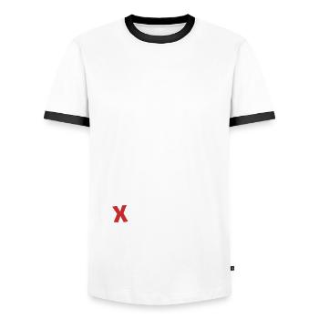 Party Urlaub Mallorca - Männer Kontrast-T-Shirt - Weiß/Schwarz - Vorne - AI Model Female 172 light (172cm) & AI Model Male 178 dark (178cm)