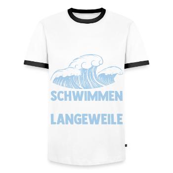 Schullehrer Lehrer - Männer Kontrast-T-Shirt - Weiß/Schwarz - Vorne - AI Model Female 172 light (172cm) & AI Model Male 178 dark (178cm)