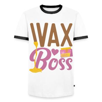Cute Esthetician Skincare - Männer Kontrast-T-Shirt - Weiß/Schwarz - Vorne - AI Model Female 172 light (172cm) & AI Model Male 178 dark (178cm)