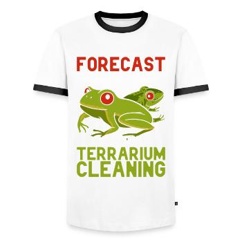 Grenouille aux yeux rouges Rainette - T-shirt contrasté Homme - blanc/noir - Devant - AI Model Female 172 light (172cm) & AI Model Male 178 dark (178cm)