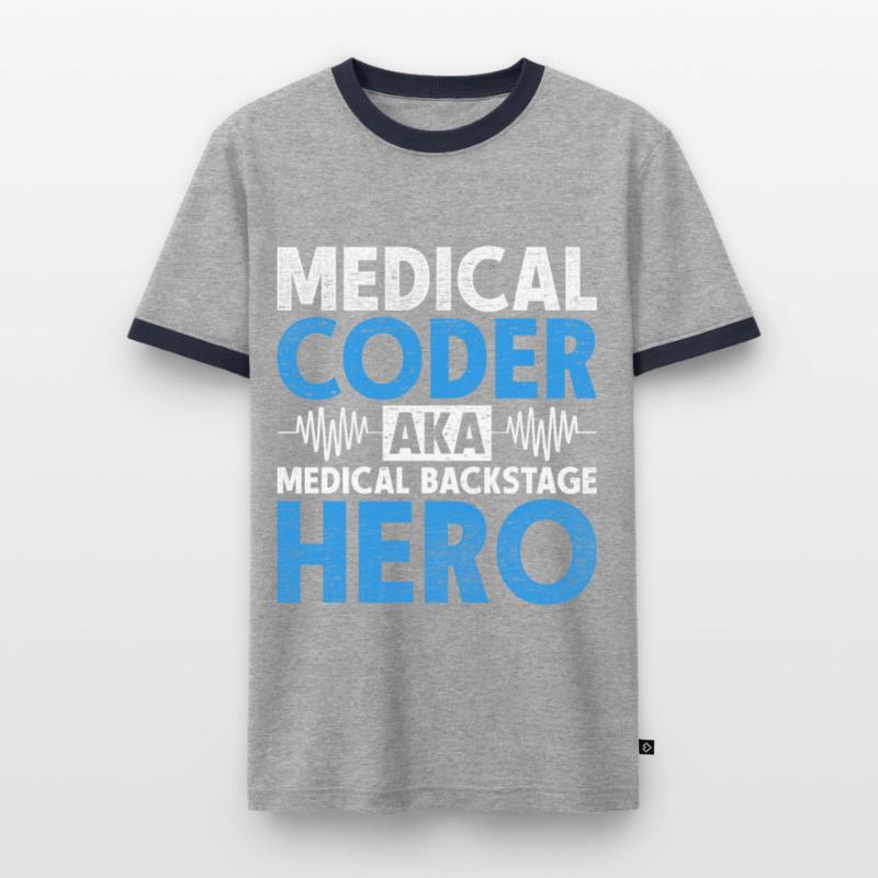 Coding Specialist Medical Encoder Men's Ringer Shirt
