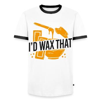 Cute Esthetician Skincare - Männer Kontrast-T-Shirt - Weiß/Schwarz - Vorne - AI Model Female 172 light (172cm) & AI Model Male 178 dark (178cm)