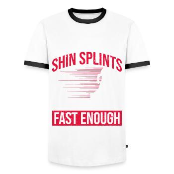 Cross Country Coach Design Für Xc Coach Xc Running - Men's Ringer Shirt - white/black - Front - AI Model Female 172 light (172cm) & AI Model Male 178 dark (178cm)