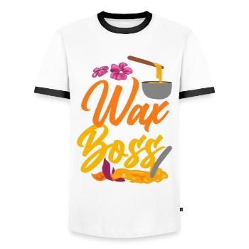 Cute Esthetician Skincare - Männer Kontrast-T-Shirt - Weiß/Schwarz - Vorne - AI Model Female 172 light (172cm) & AI Model Male 178 dark (178cm)